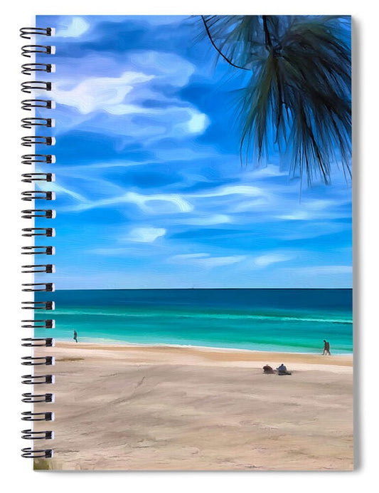 Impressionistic Beach Scene - Spiral Notebook