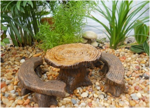 Tree Stump Table and Benches
