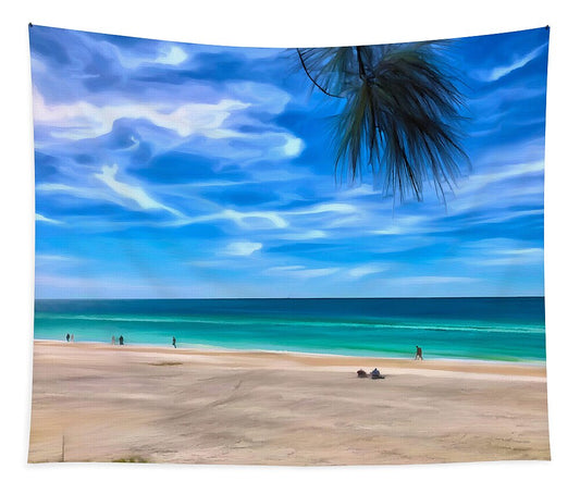 Impressionistic Beach Scene - Tapestry